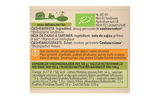 Delhaize | Bio | Beurre | Noix | Cajou | Bio 