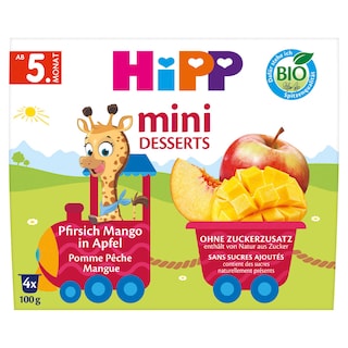 Hipp | Panade| Pomme Pêche Mangue | 4M | Bio 