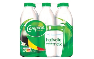 Campina | Lait | Demi-écrémé | Bouteilles plastiques 