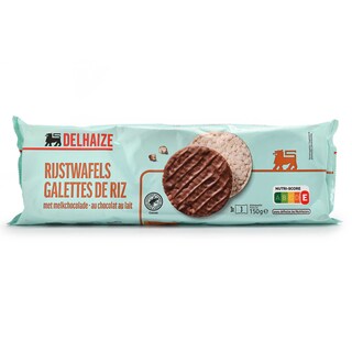 Delhaize | Galettes de riz | Chocolat au lait 150 gr