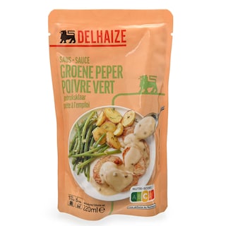 Delhaize | Sauce | Poivre vert | Doypack 