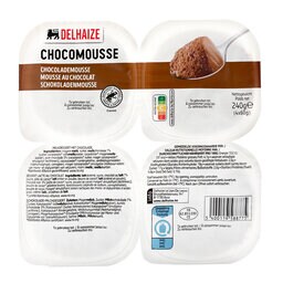 Delhaize | Mousse au chocolat au lait 4 x 60 gr