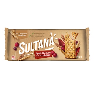 Sultana | Biscuits | Quinoa | Canneberge 