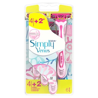 Venus | Simply Venus 3 | Wegwerpmesjes | 4+2 