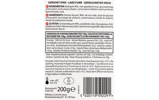 Delhaize | Lard | Petit-déjeuner 200 gr