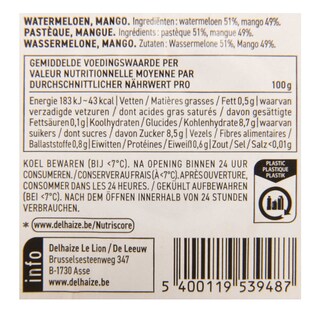 Delhaize | FB MANGUE | PASTEQUE | 350G 