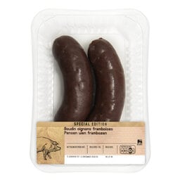 Delhaize | Boudins | Noir | Oignon-Framboise 
