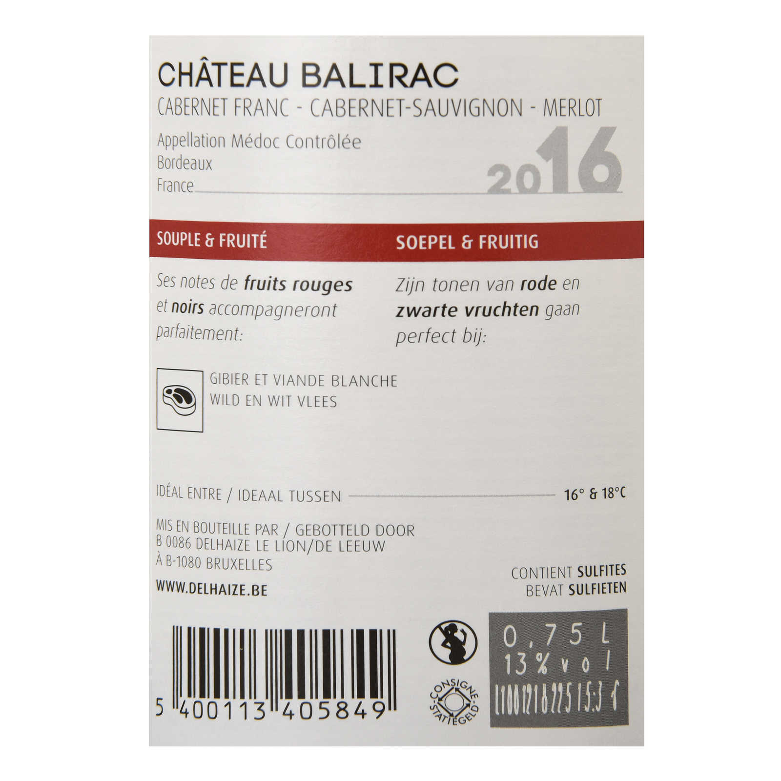 France - Frankrijk | Bordeaux - Médoc | Château Balirac 2016 
