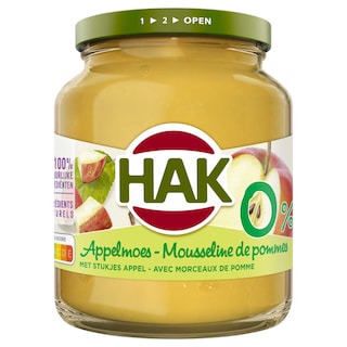 Hak | Moes | Appel | 0% suiker 