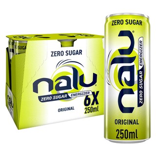 Nalu | Zero Sugar | Energiser 6 x 25 cl