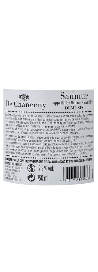 De Chanceny | Saumur | Demi-sec 75 cl