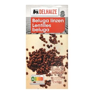 Delhaize | Lentilles | Beluga | 0% Sel 