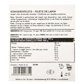Delhaize | Filets | Lapin | Parc +/- 300 gr