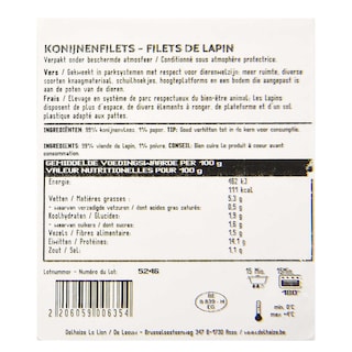 Delhaize | Filets | Lapin | Parc 