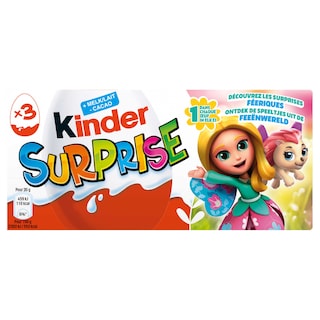 Kinder | Joy | Ei | Melkchocolade | Speelgoed | 3 stuks 