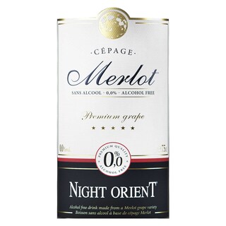 Night Orient | vin sans alcool | Merlot | Rouge 