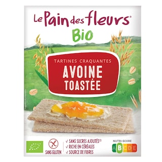 Le pain des fleurs | Crackers | Geroosterde Haver | Bio 