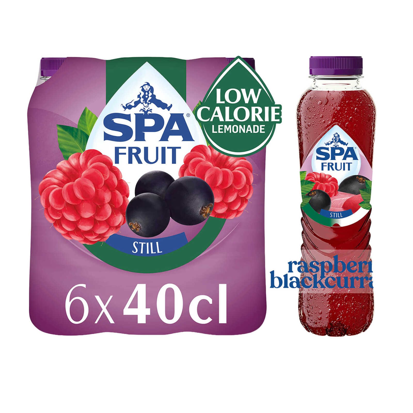 Spa Limonade | Niet Bruisend | Raspberry-Blackcurrant | PET