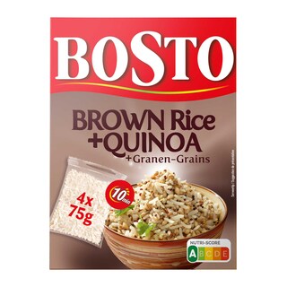 Bosto | Rijst | Mix | Quinoa | Kookbuiltje 4 x 75 gr