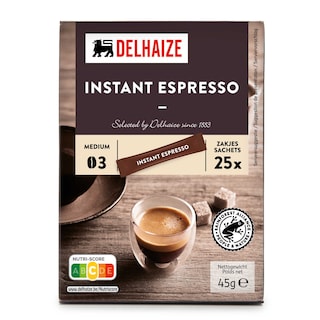 Delhaize | Koffie | Espresso | Oplos | Sticks 25 x 1,8 gr