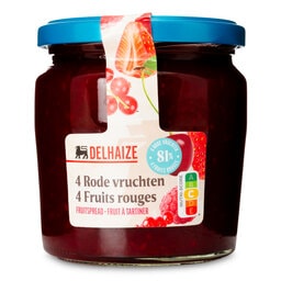 Delhaize | Confiture | Fruits rouge | 81% 335 gr