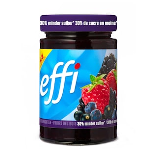 Effi | Confiture | Fruits des bois | -30% de sucre 