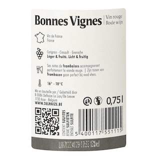 Bonnes Vignes | Vin de France 