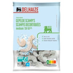 Delhaize | Garnaal | Gepeld met staart | M 38/50 