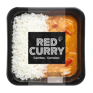 Isali | Gambas | Curry rouge 