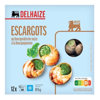 Delhaize | Escargots | Bourgogne | 12 stuks 