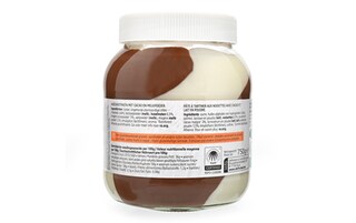 Delhaize | Pâte à tartiner | Duo | Blanc & noisettes 