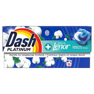 Dash | Platinum | Pods | +Lenor | Fraicheur de coton 