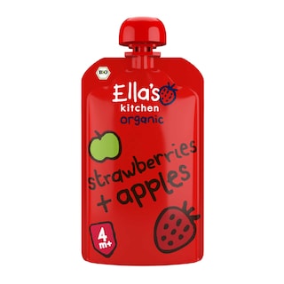 Ella's Kitchen | Knijpzakje | Aardbei Appel | 4M | Bio 