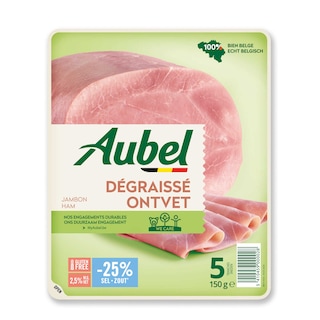 Aubel | Pntvet ham | -25% zout 150 gr