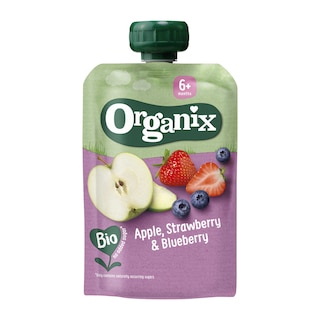 Organix | Knijpzakje | Appel Aardbei Bosbes | 6M | Bio 