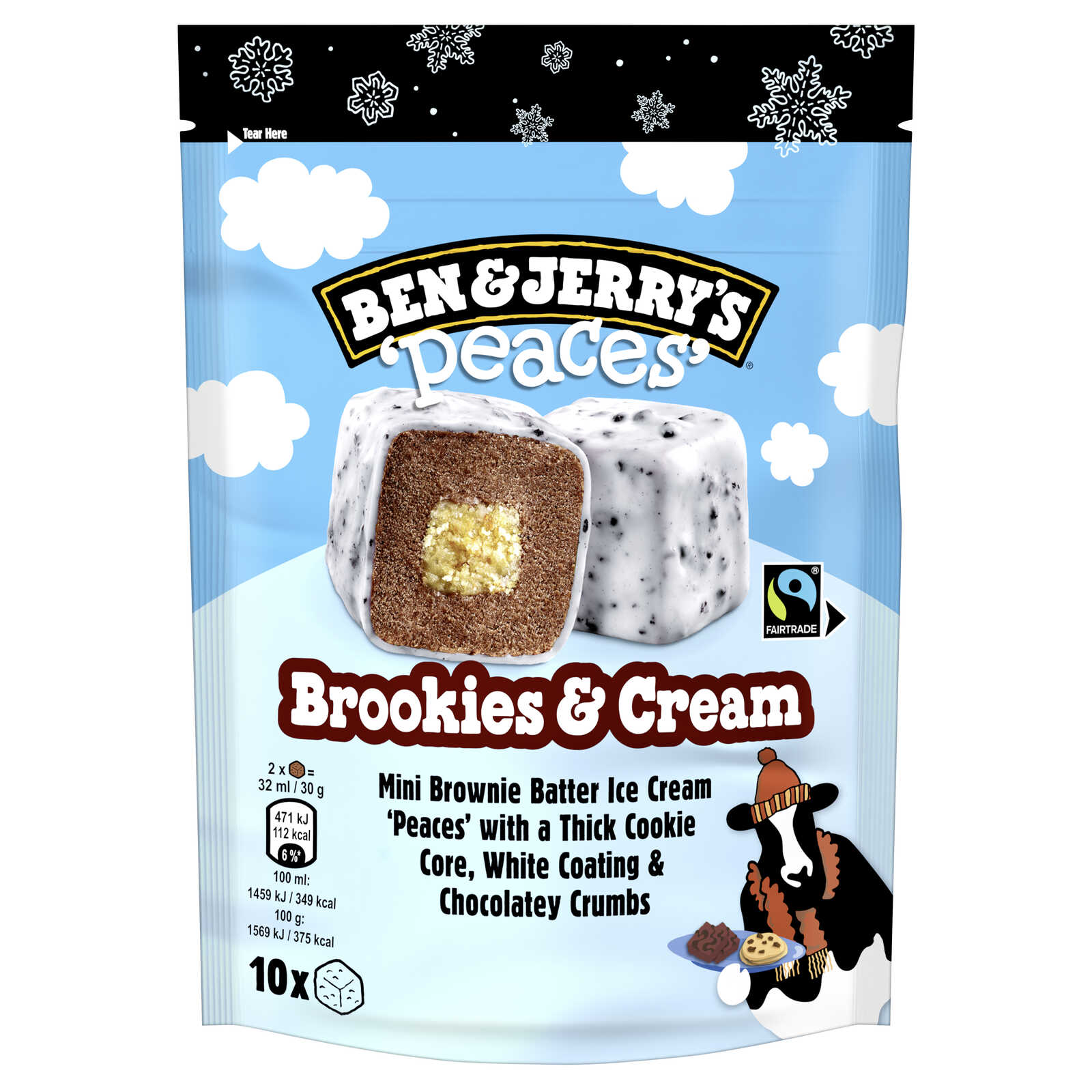 Ben & Jerry's Peaces | Brookies & Cream