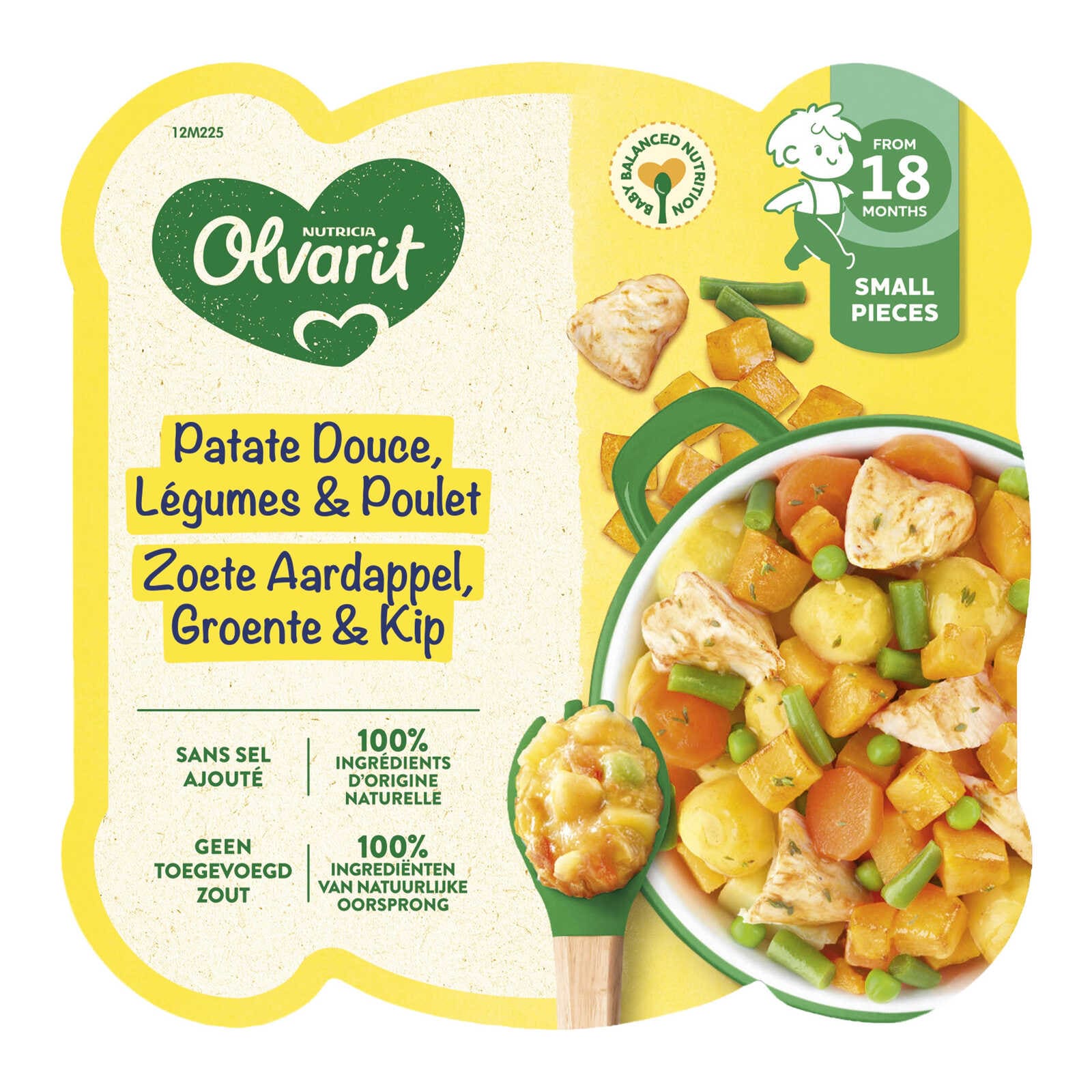 Olvarit Maaltijd | Zoete Aardappel Kip | 18M