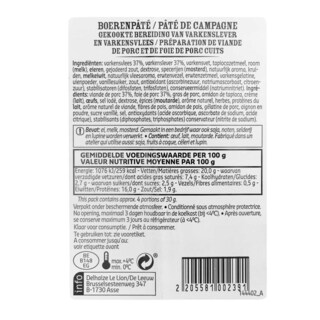 Delhaize | Boerenpaté +/- 130 gr