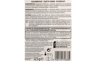 Delhaize | Filet de dinde 125 gr