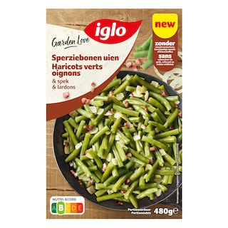 Iglo | Haricots | Lardons | Oignons 