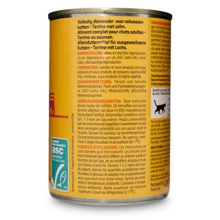 Delhaize | Aliment chat | Terrine | Saumon 400 gr