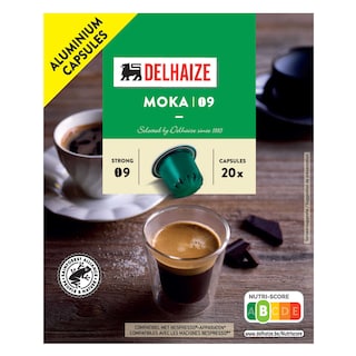 Delhaize | Koffie | Moka | Alu | 20Caps 