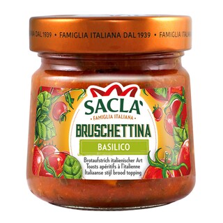 Sacla | Bruschetta | Tomates | Basilic 