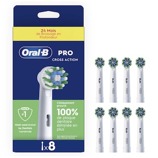 Oral-B | Cross Action | 8 opzetborsteltjes 8 st