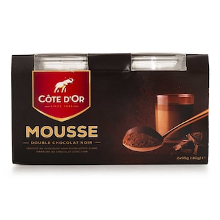 Côte d'Or | Dessert | Mousse | Chocolat noir 2 x 55 gr