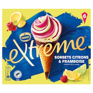 Extreme | Glace | Cones | Citron | Framboise 