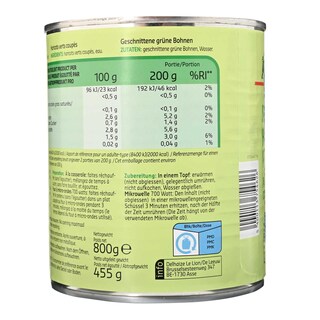 Delhaize | Haricots verts | Coupés 455 gr