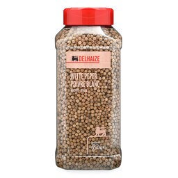 Delhaize | Epices | Poivre blanc | Grains 650 gr