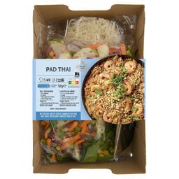 Delhaize | Boîte de repas | Pré-coupé | Pad thai 