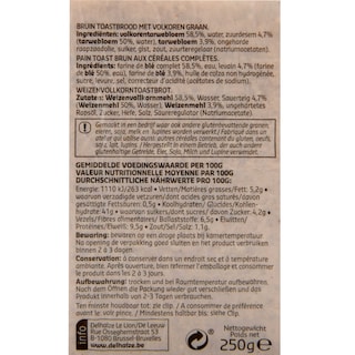 Delhaize | Pain | Toast | Complet 